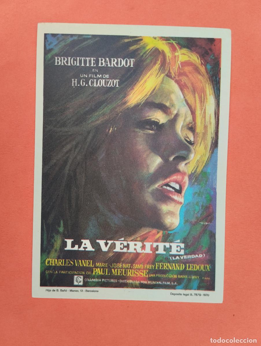 Cine: PROGRAMA CINE. LA VERITE. REVERSO EN BLANCO.