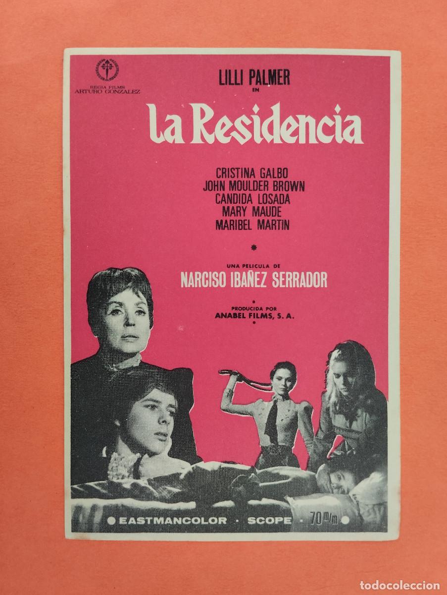 Cine: PROGRAMA CINE. LA RESIDENCIA. REVERSO EN BLANCO. - Foto 1