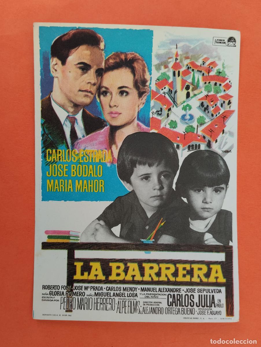Cine: PROGRAMA CINE. LA BARRERA. REVERSO EN BLANCO.