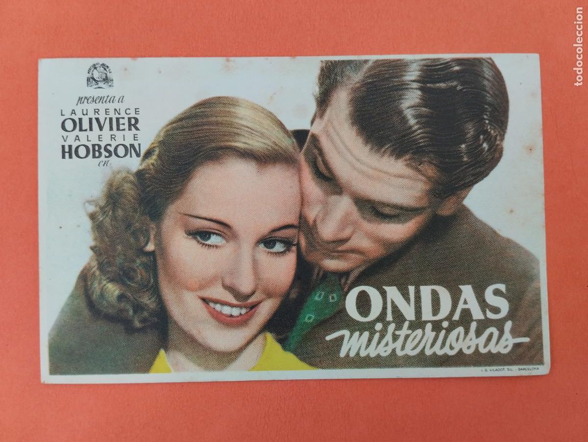 Cine: PROGRAMA CINE. ONDAS MISTERIOSAS. REVERSO EN BLANCO.
