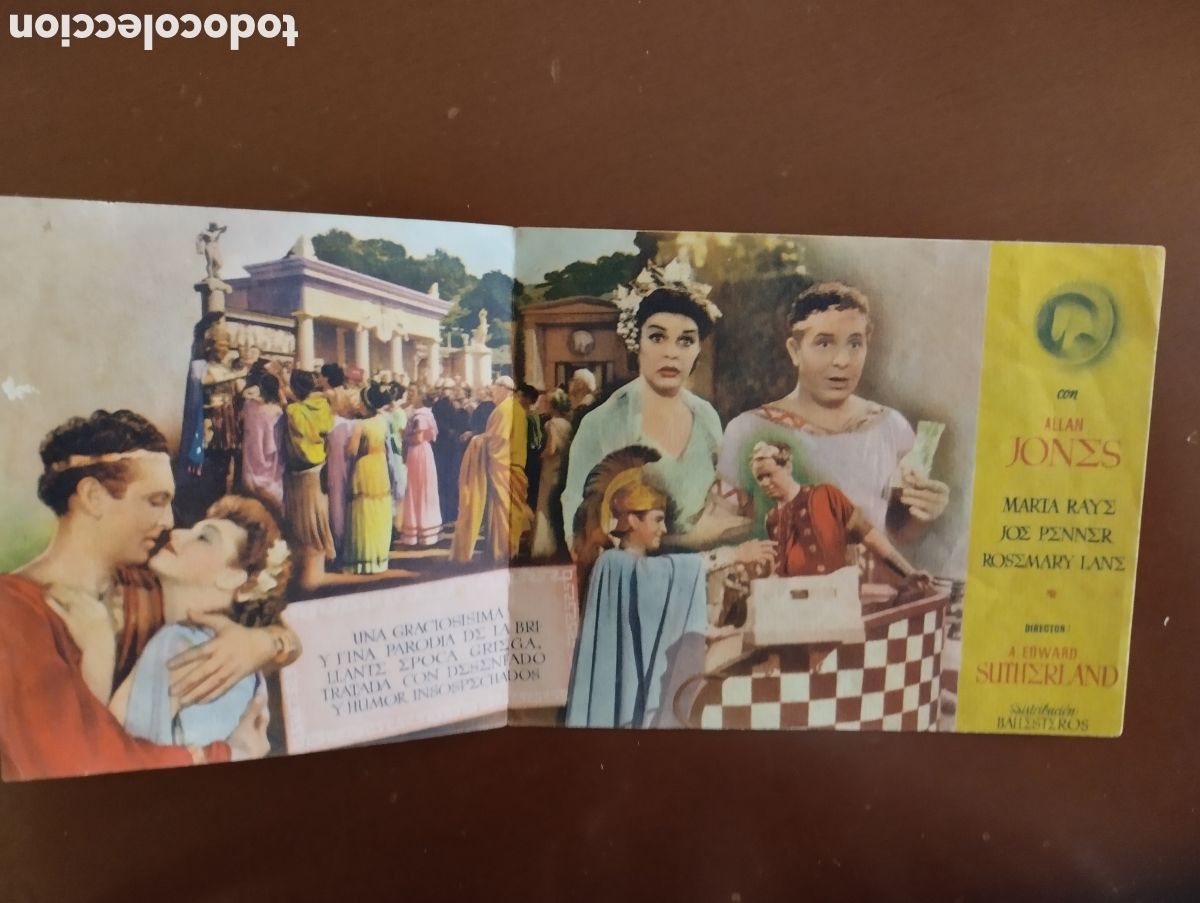 Cine: Folleto Programa de cine DOBLE - MUCHACHOS DE SIRACUSA - Foto 2