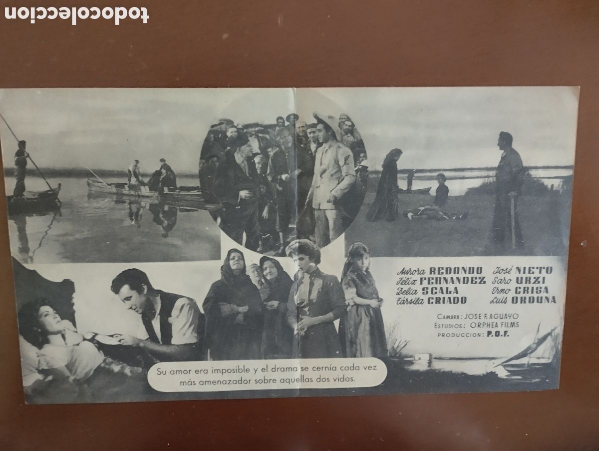 Cine: Folleto Programa de cine DOBLE - CA&Ntilde;AS Y BARRO - Foto 2