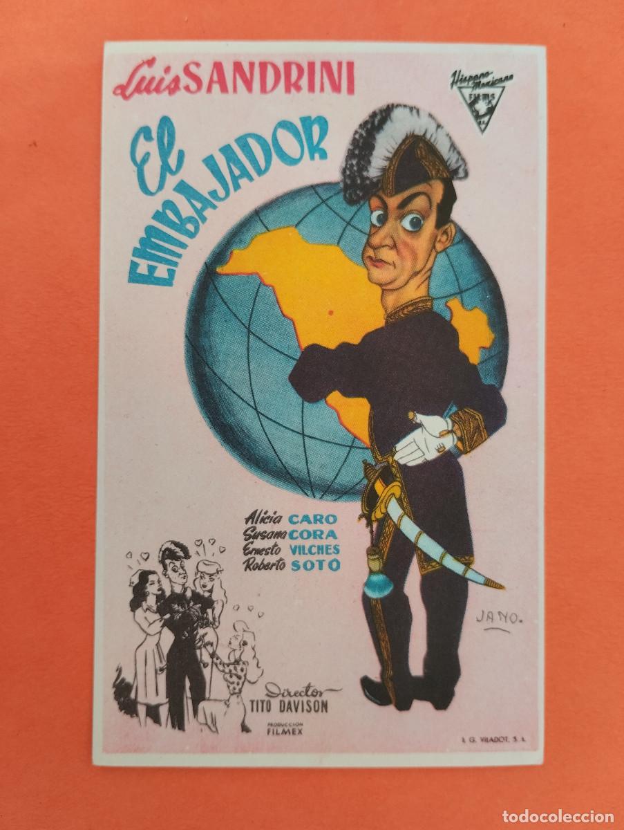 Cine: PROGRAMA CINE. CANTINFLAS EL EMBAJADOR. REVERSO EN BLANCO. - Foto 1