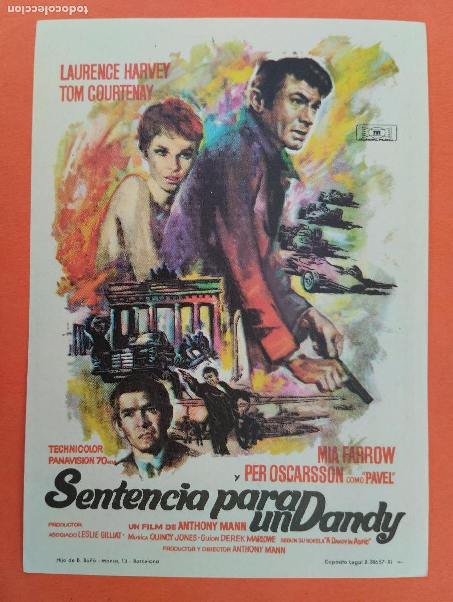Cine: PROGRAMA CINE. SENTENCIA PARA UN DANDY. REVERSO EN BLANCO.