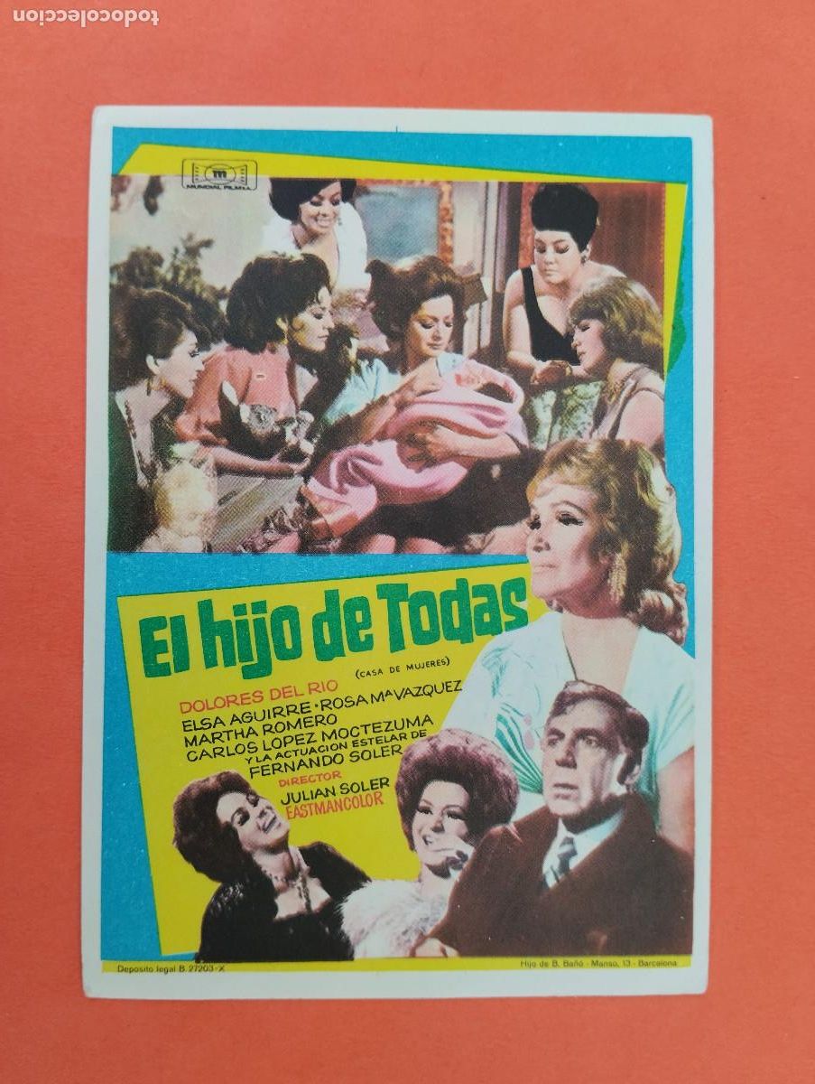 Cine: PROGRAMA CINE. EL HIJO DE TODAS. REVERSO EN BLANCO.