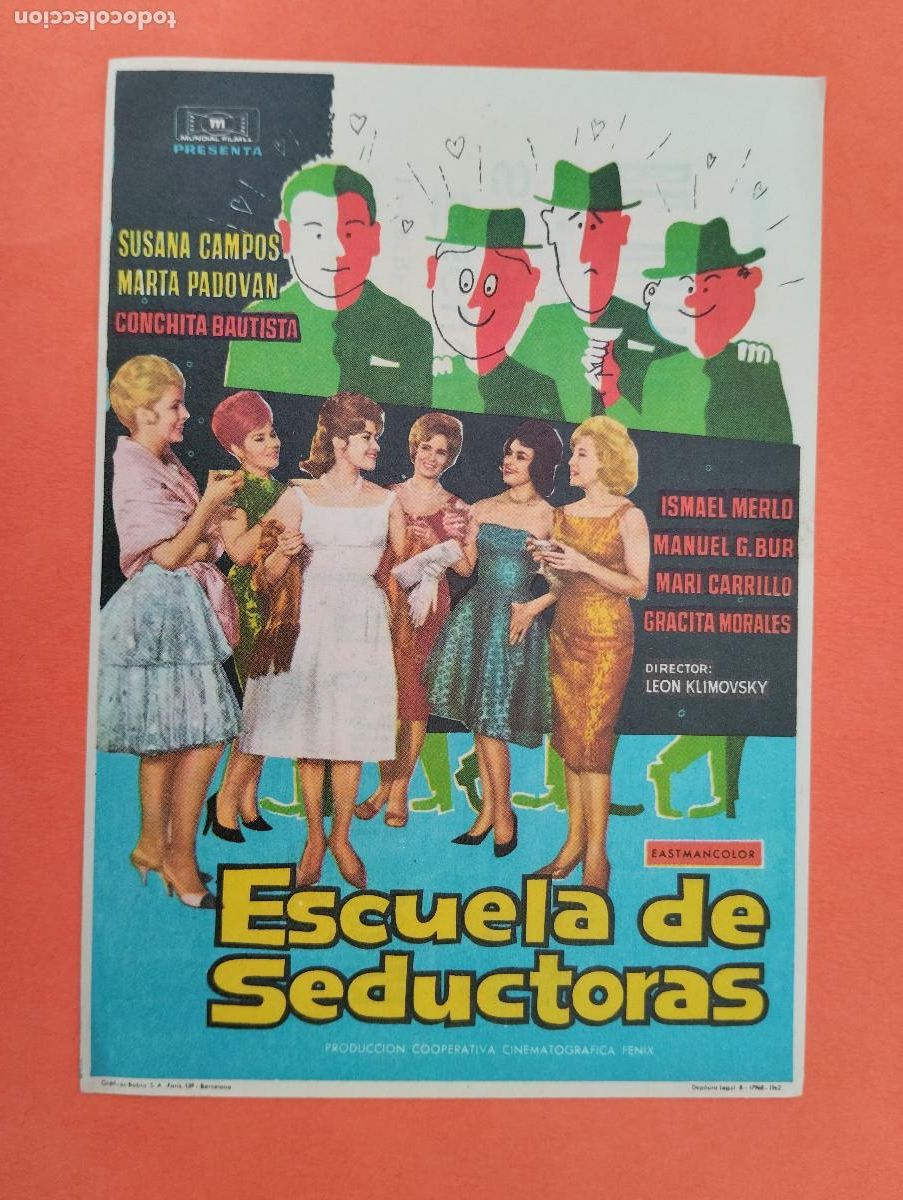 Cine: PROGRAMA CINE. ESCUELA DE SEDUCTORAS. CINE MARIN. TERUEL..