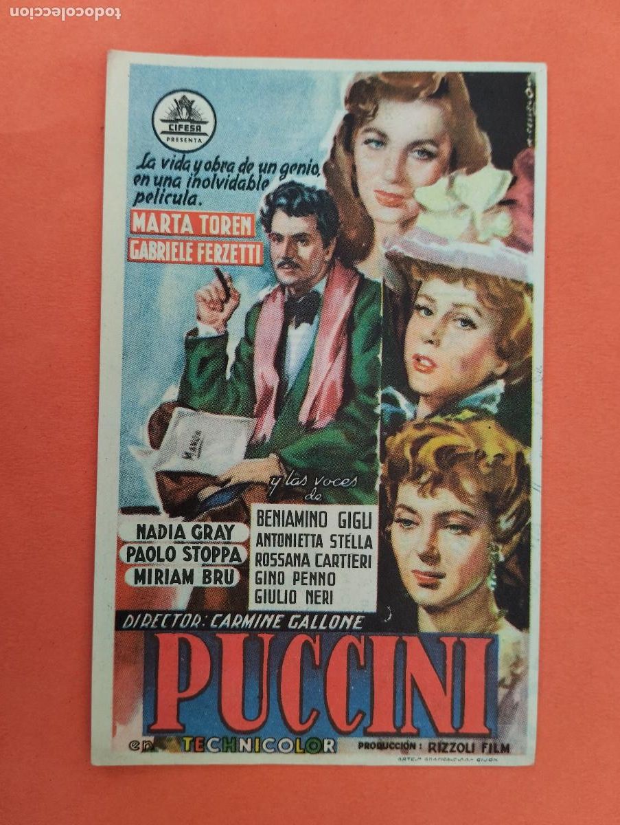 Cine: PROGRAMA CINE. PUCCINI. CINE MARIN. TERUEL..