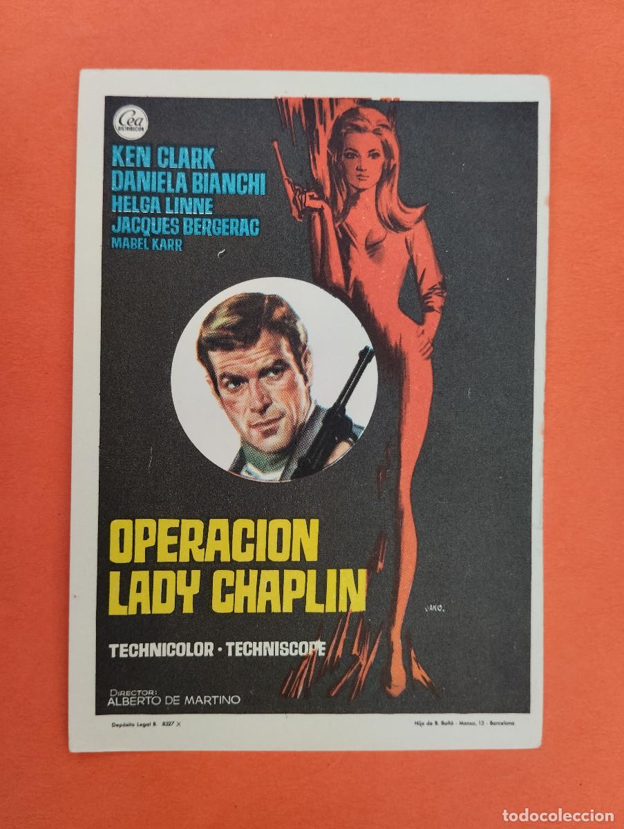 Cine: PROGRAMA CINE. OPERACION LADY CHAPLIN. REVERSO EN BLANCO.