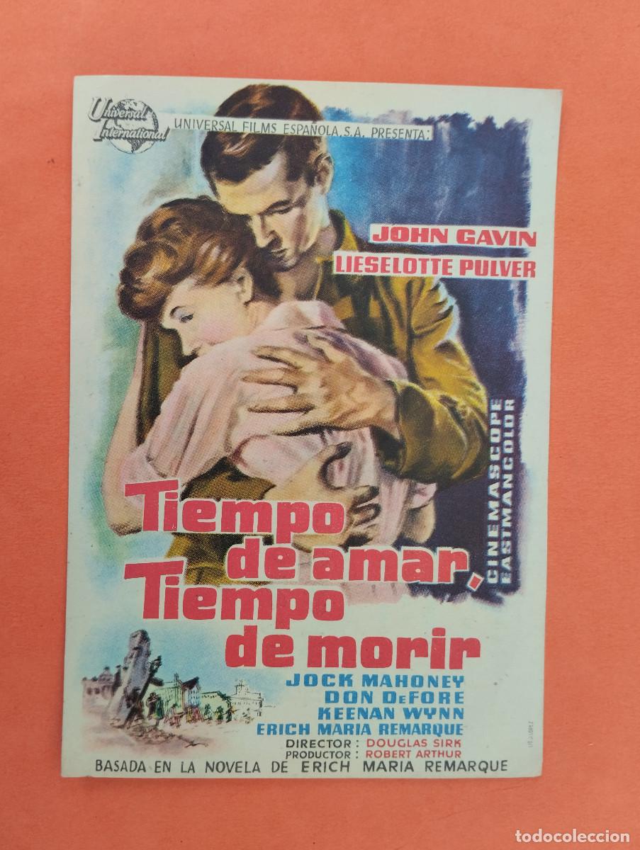 Cine: PROGRAMA CINE. TIEMPO DE AMAR TIEMPO DE MORIR. CINE MARIN. TERUEL..
