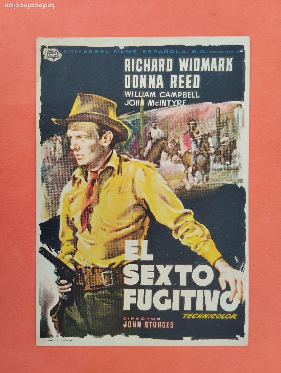 Cine: PROGRAMA CINE. EL SEXTO FUGITIVO. CINE MARIN. TERUEL..
