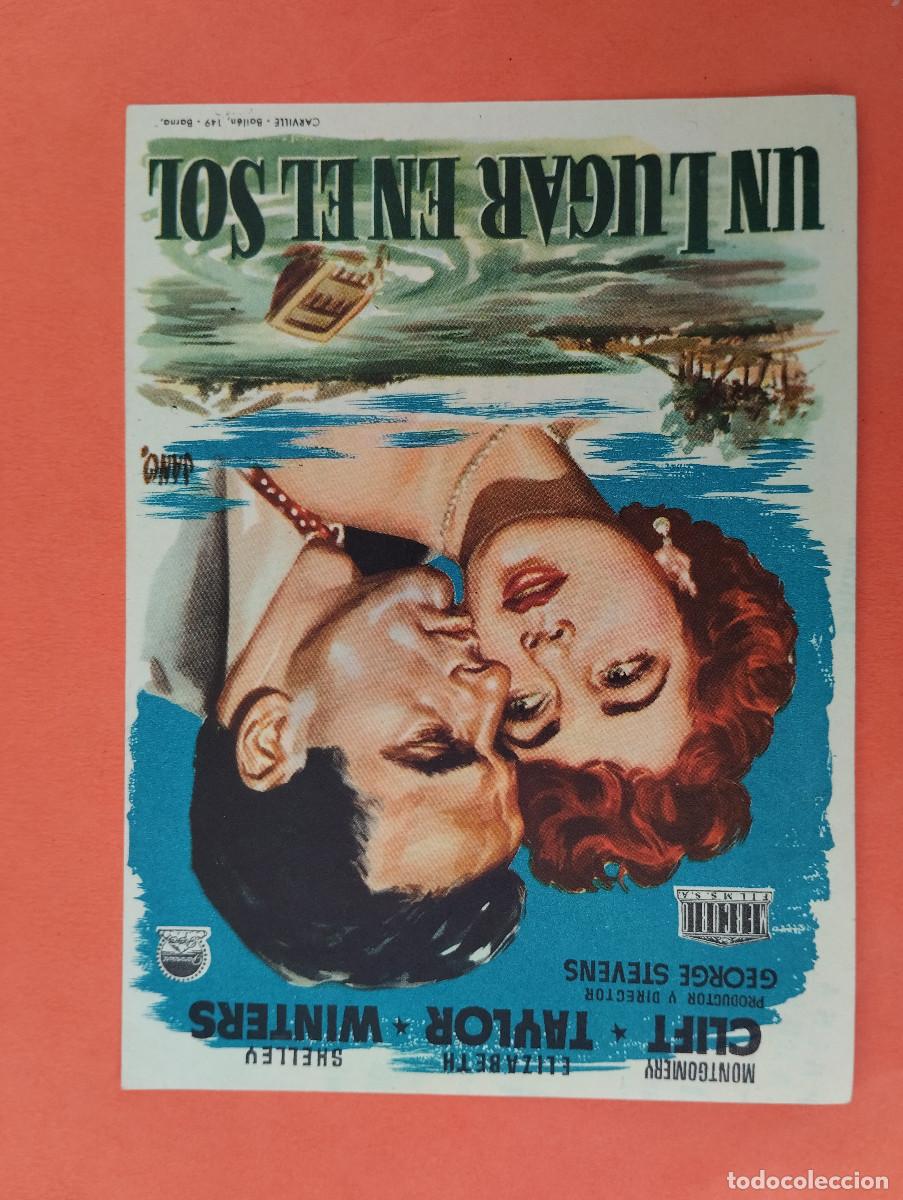 Cine: PROGRAMA CINE. UN LUGAR EN EL SOL. CINE MARIN. TERUEL..