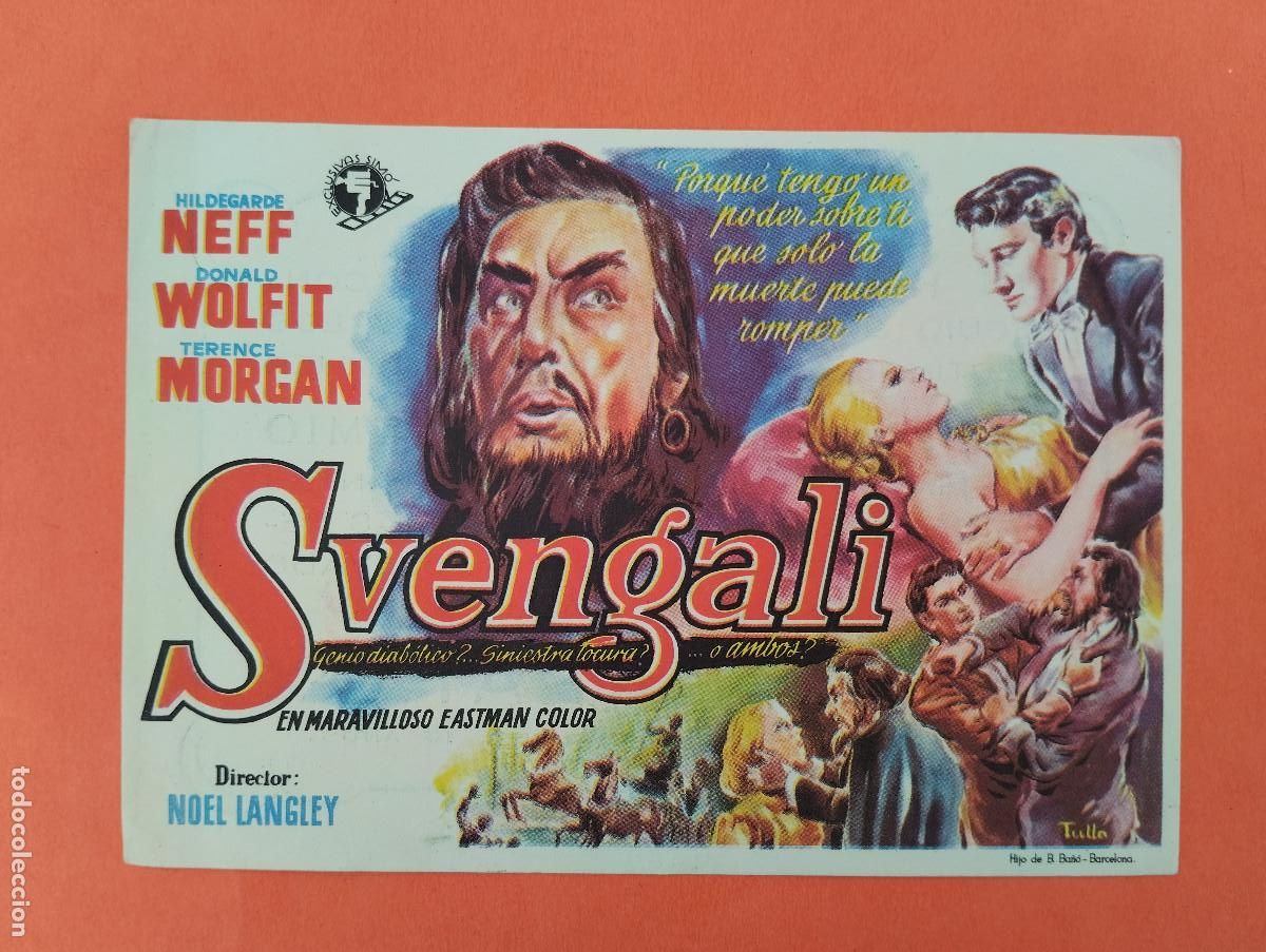 Cine: PROGRAMA CINE. SVENGALI. CINE PALAFOX ZARAGOZA.. - Foto 1
