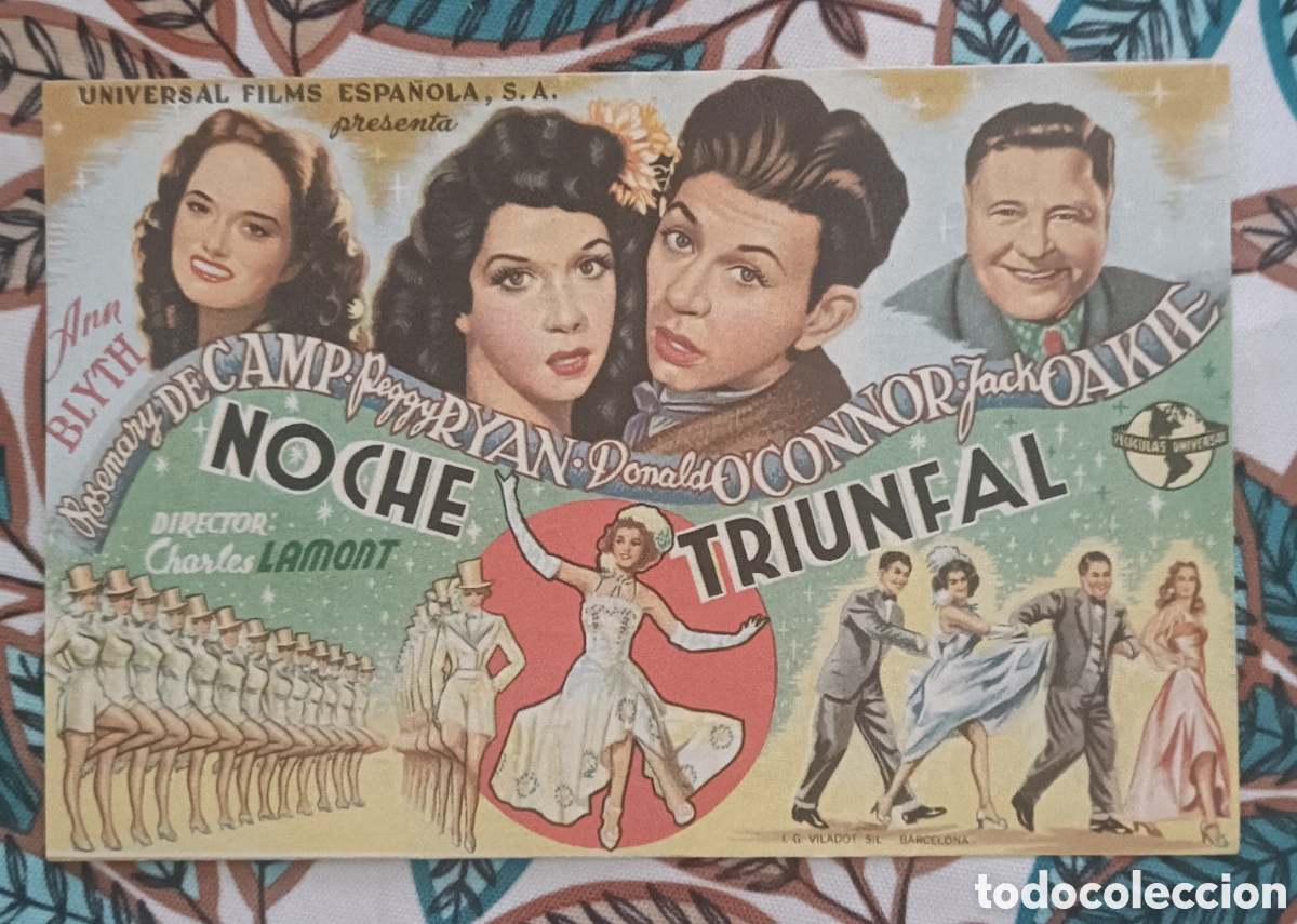 Cine: NOCHE TRIUNFAL- CON PUBLICIDAD ANN BLYTH, DONALD O'CONNOR