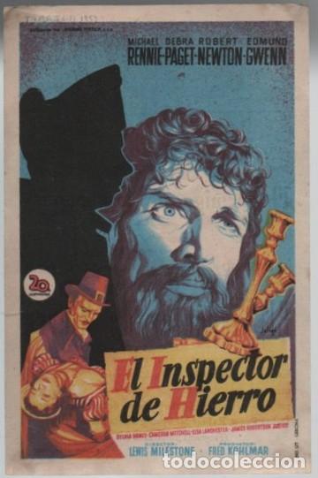 Cine: PROGRAMA DE CINE: EL INSPECTOR DE HIERRO PC-11821