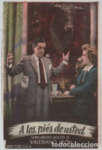 Cine: PROGRAMA DE CINE: A LOS PIES DE USTED PC-11823