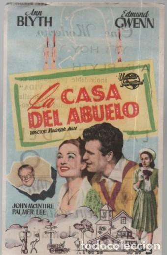 Cine: PROGRAMA DE CINE: LA CASA DEL ABUELO PC-11832