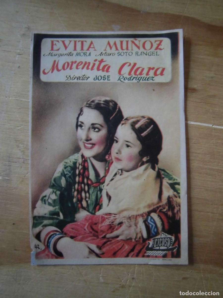 Cine: MORENITA CLARA PROGRAMA DE MANO CINE