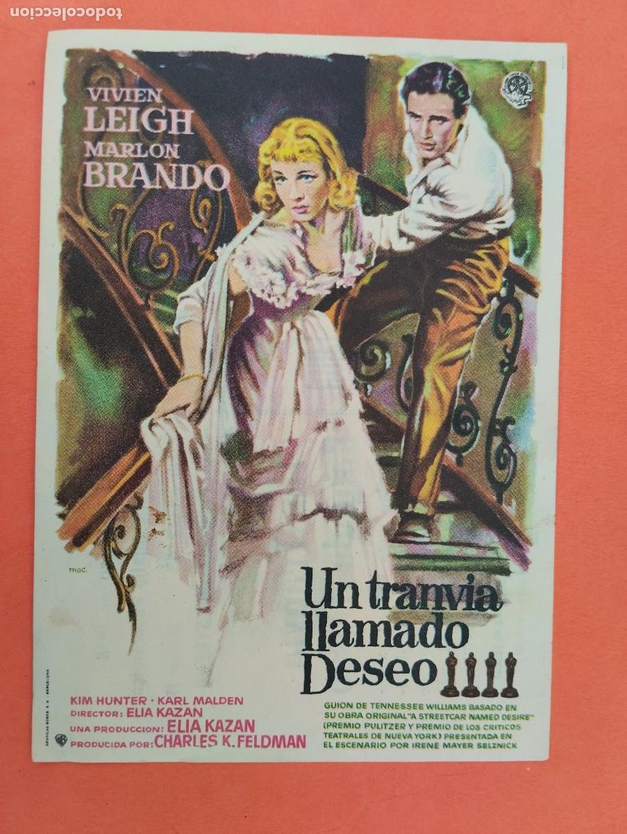Cine: PROGRAMA CINE. UN TRANVIA LLAMADO DESEO. CINE MARIN. TERUEL..