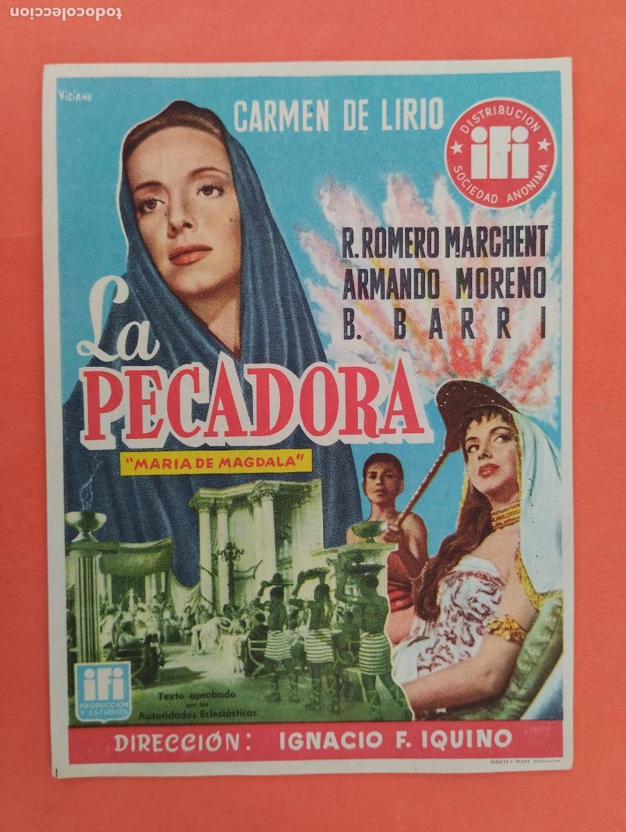 Cine: PROGRAMA CINE. LA PECADORA. CINE MARIN. TERUEL..