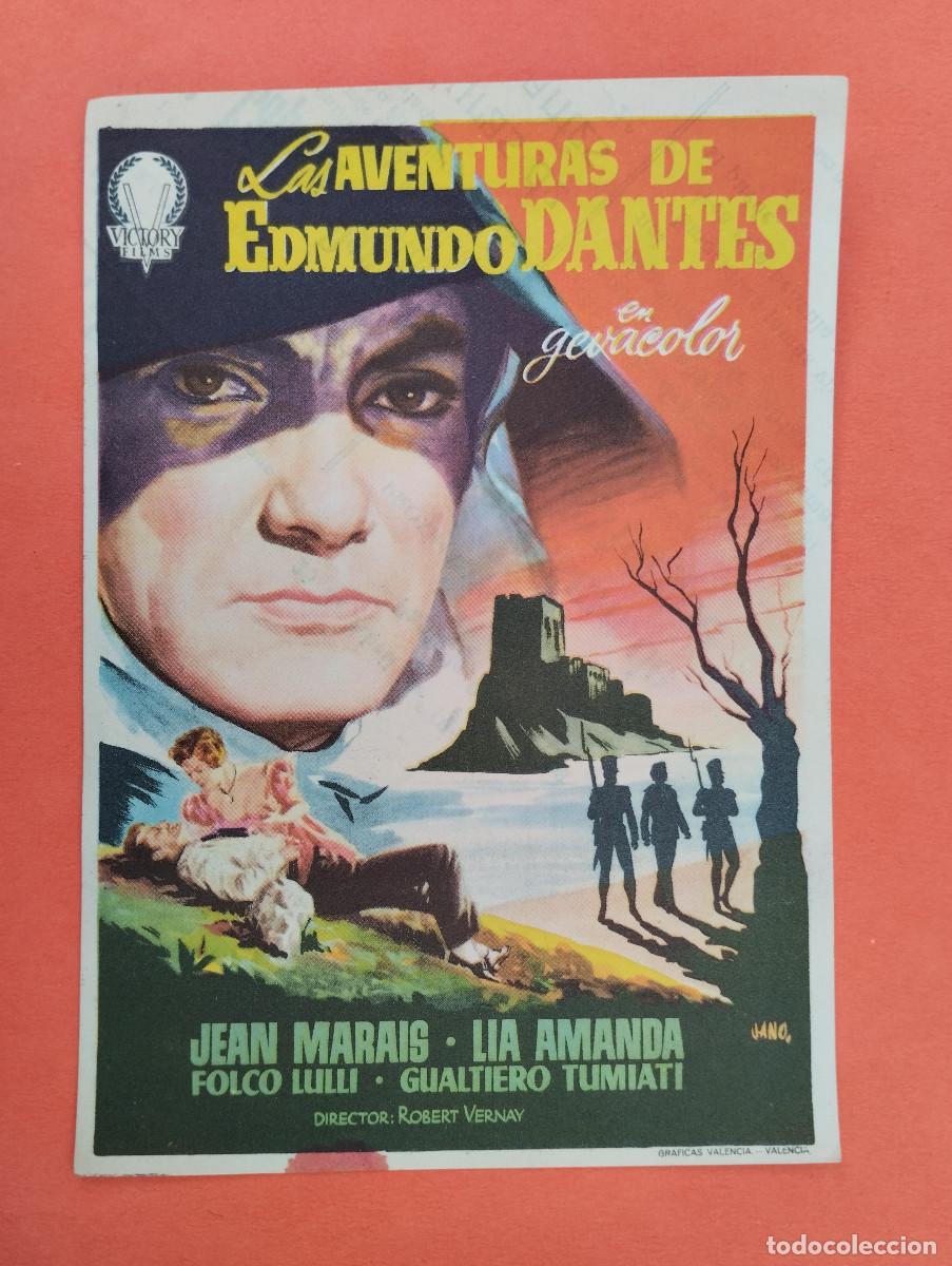 Cine: PROGRAMA CINE. LAS AVENTURAS DE EDMINDO DANTES. CINE MARIN. TERUEL..