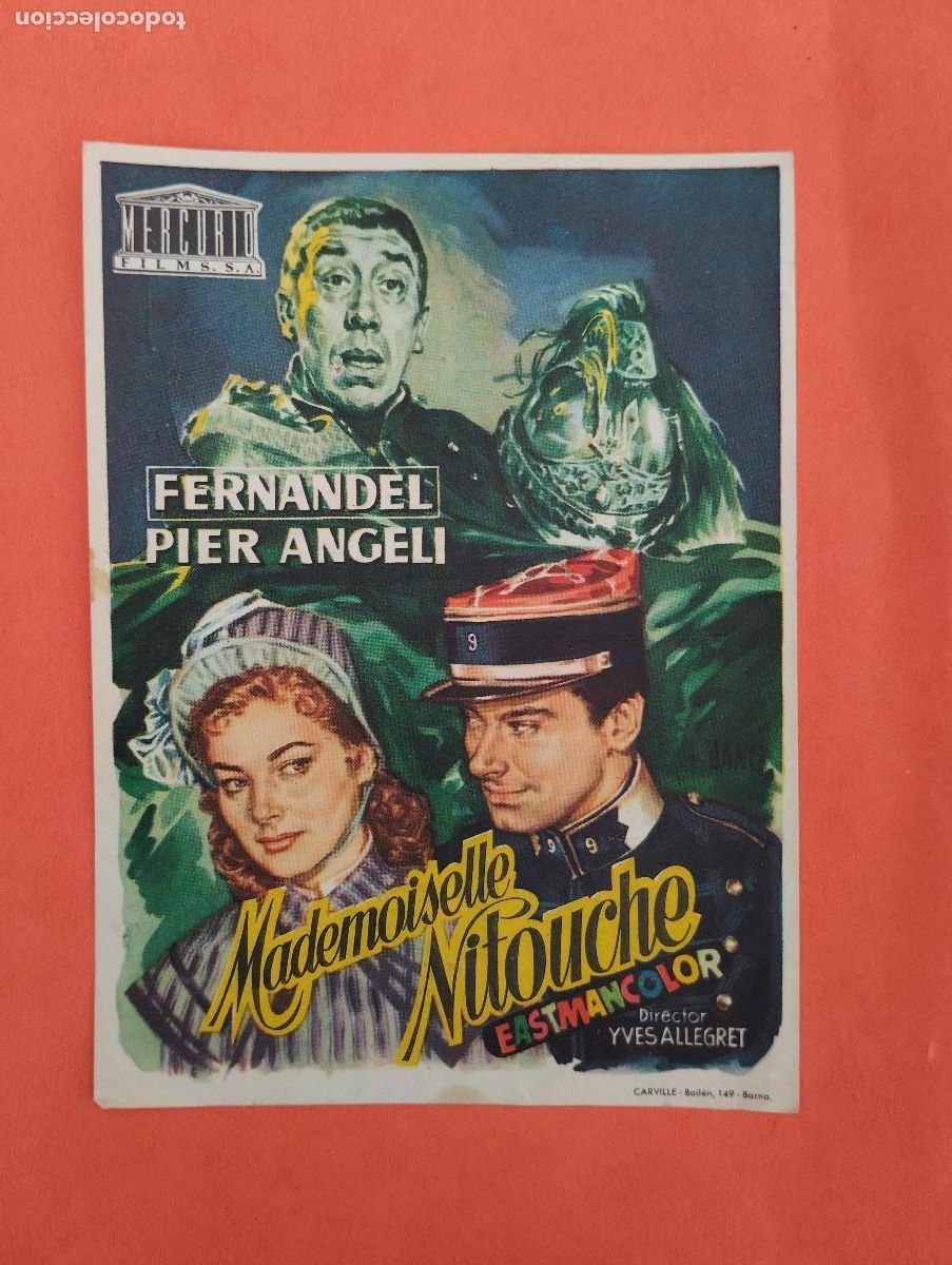 Cine: PROGRAMA CINE. MADEMOISELLE NITOUCHE. CINE MARIN. TERUEL..