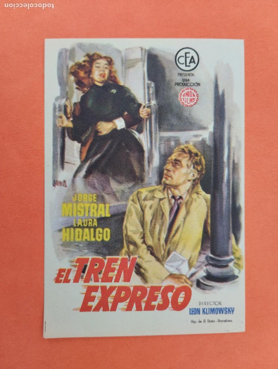 Cine: PROGRAMA CINE. EL TREN EXPRESO. REVERSO EN BLANCO.