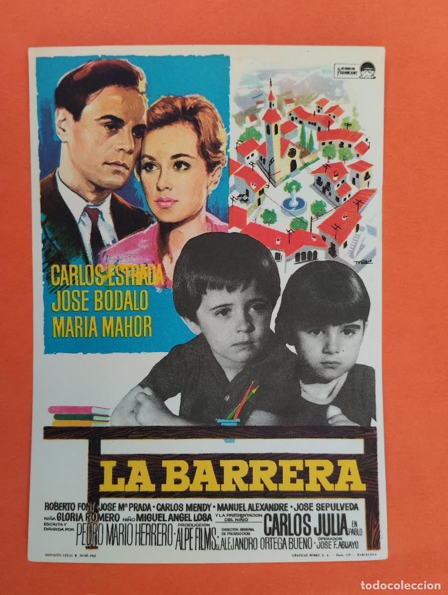 Cine: PROGRAMA CINE. LA BARRERA. REVERSO EN BLANCO.