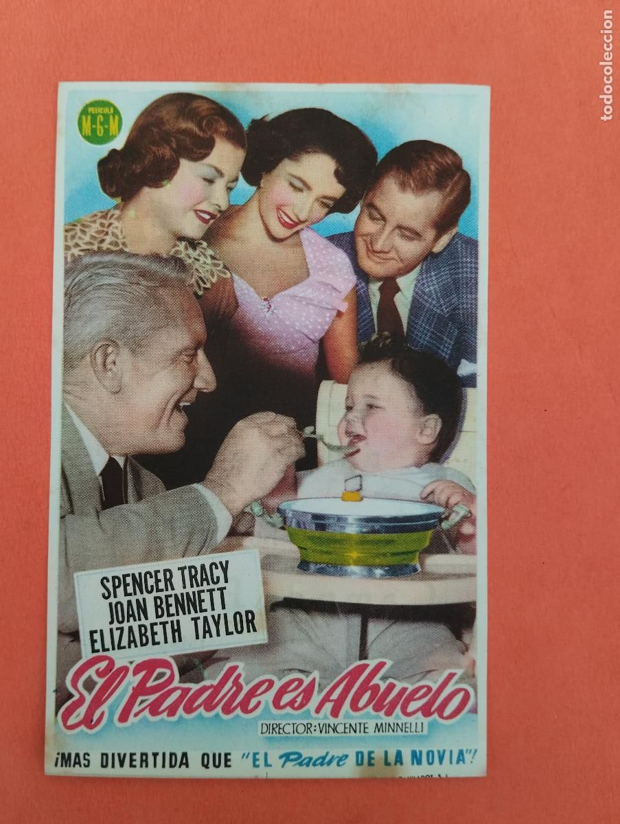 Flyers Publicitaires de Films Anciens: PROGRAMA CINE. EL PADRE ES ABUELO. CAMPOS ELISEOS. IMP. GIJON.