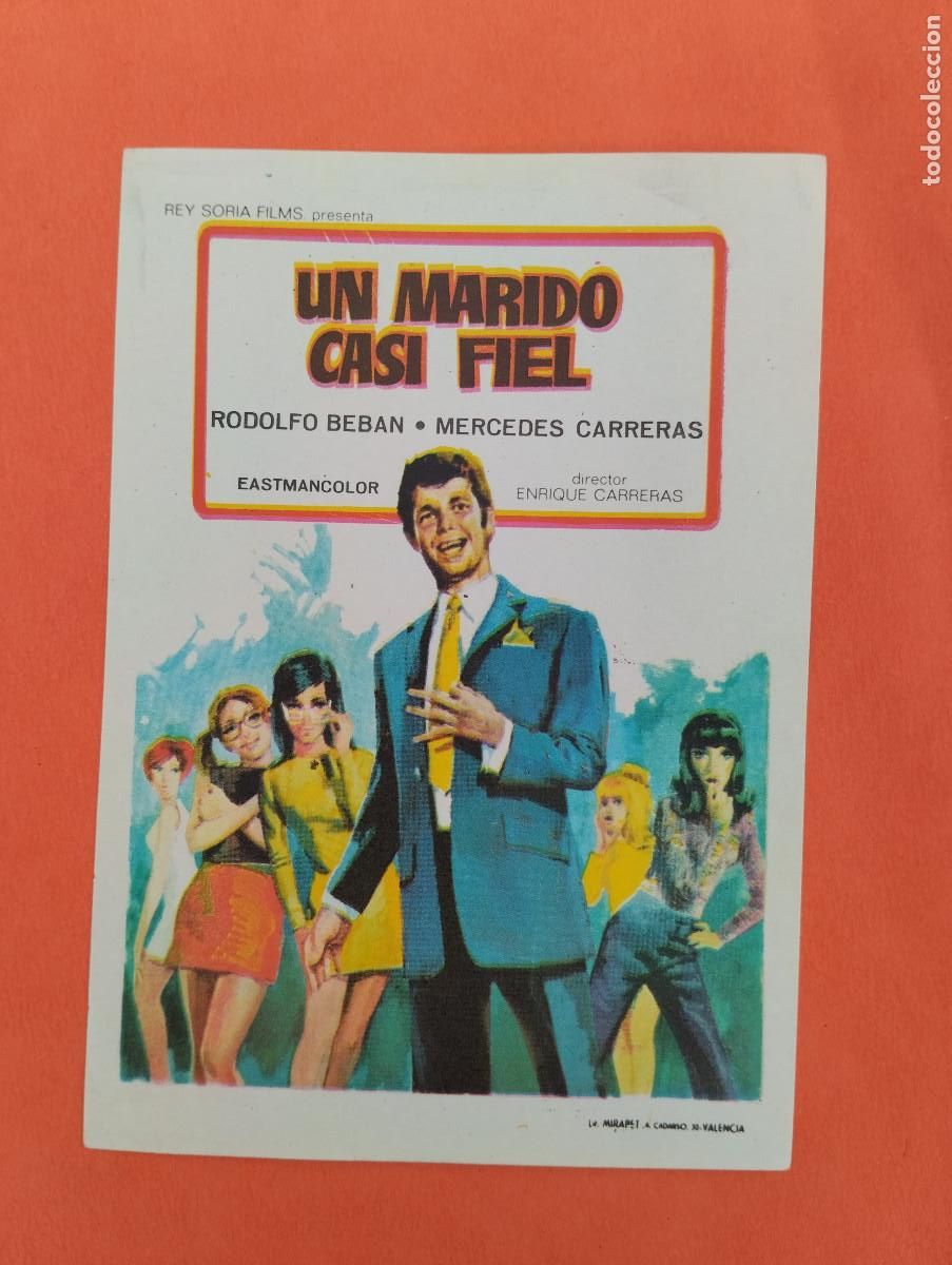 Flyers Publicitaires de Films Anciens: PROGRAMA CINE. UN MARIDO CASI FIEL. REVERSO EN BLANCO.