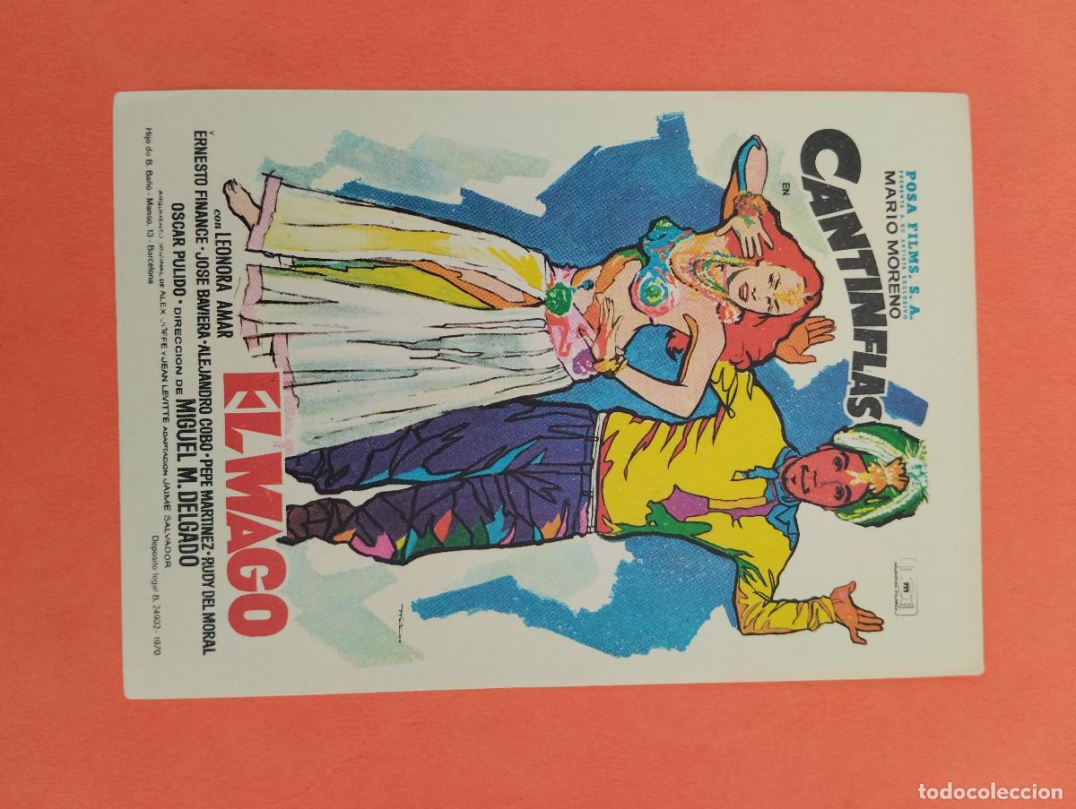 Cine: PROGRAMA CINE. CANTINFLAS EL MAGO. REVERSO EN BLANCO.