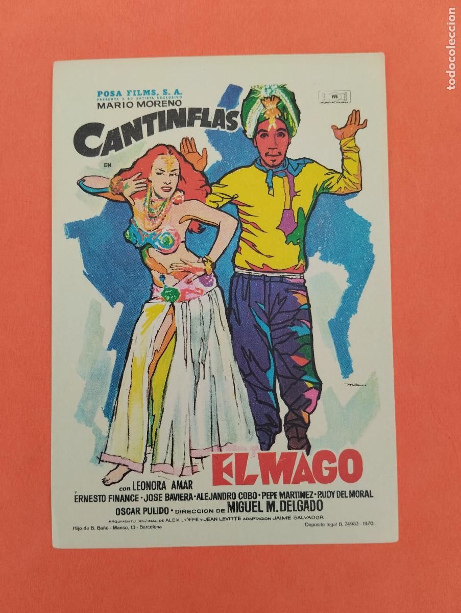 Cine: PROGRAMA CINE. CANTINFLAS EL MAGO. REVERSO EN BLANCO. - Foto 1