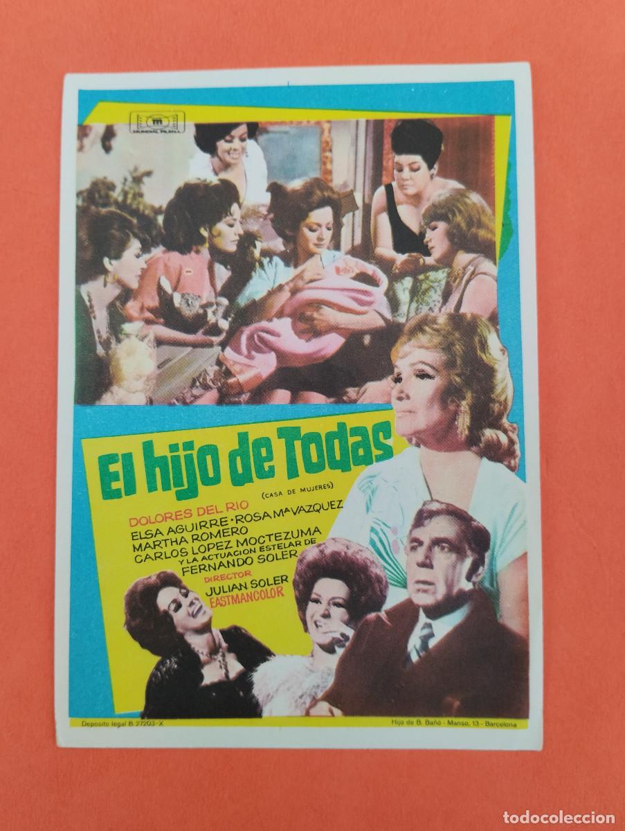Cine: PROGRAMA CINE. EL HIJO DE TODAS. REVERSO EN BLANCO.