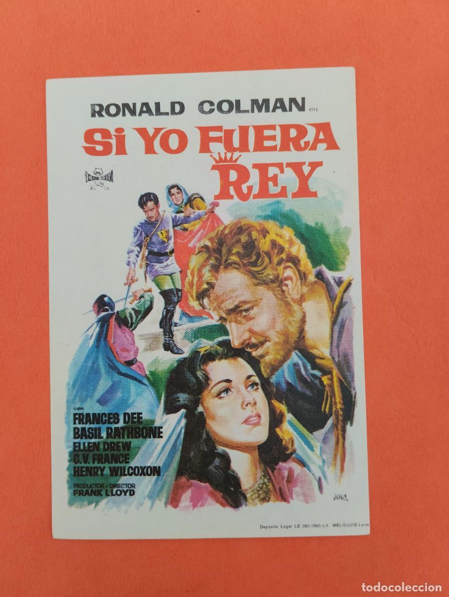 Cine: PROGRAMA CINE. SI YO FUERA REY. REVERSO EN BLANCO.