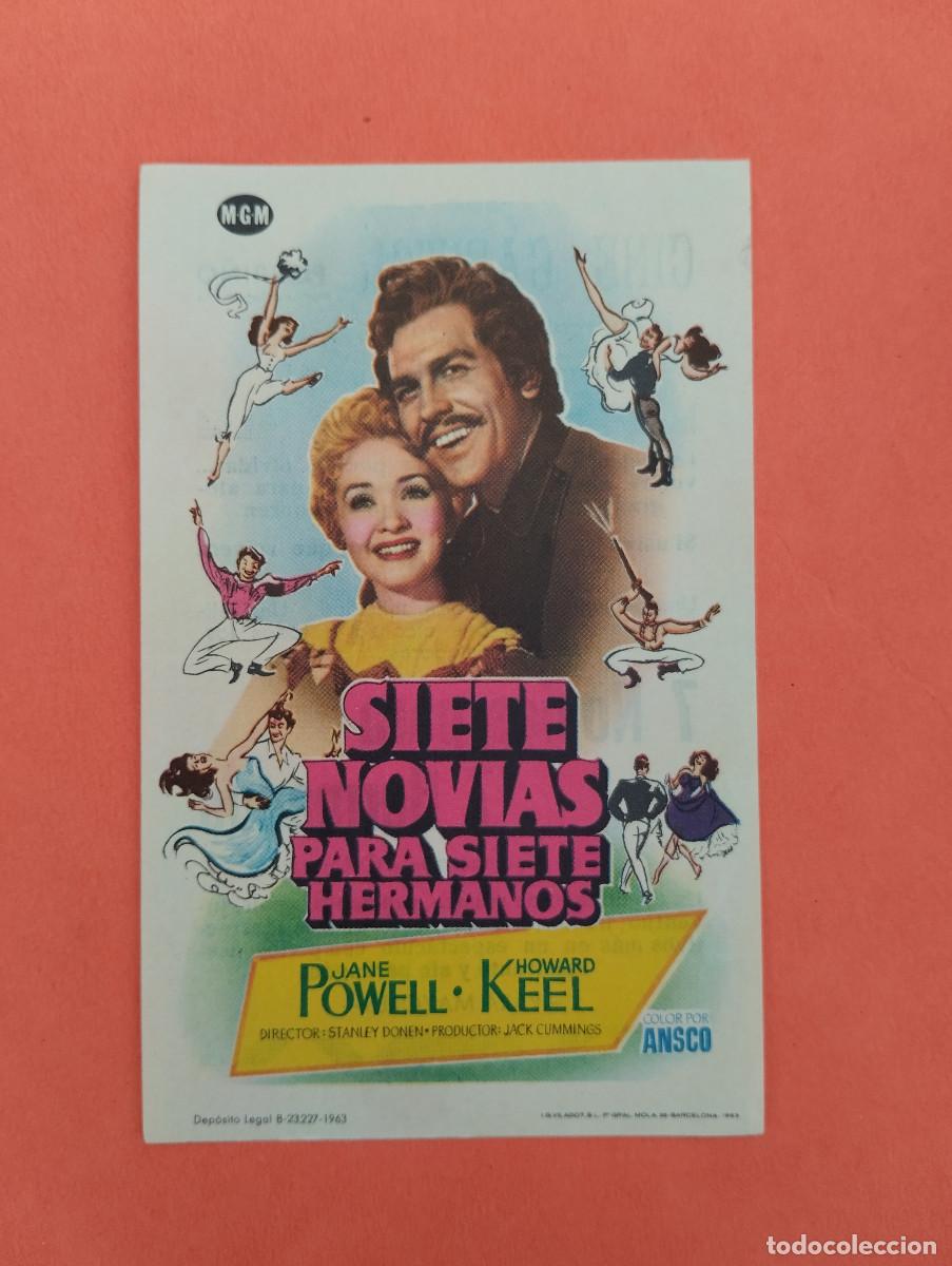Cine: PROGRAMA CINE. SIETE NOVIAS PARA SIETE HERMANOS. CINE CAPITOL. PORRI&Ntilde;O PONTEVEDRA.