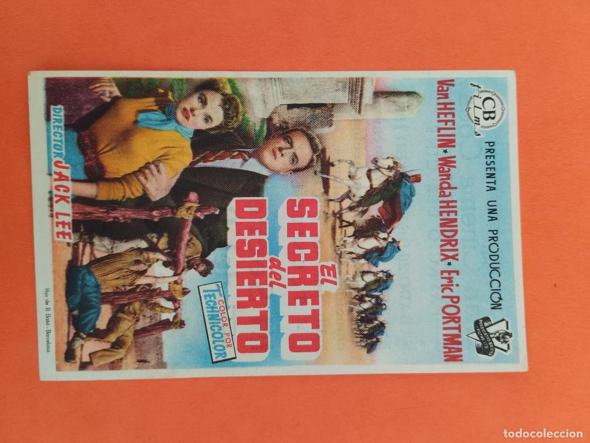 Cine: PROGRAMA CINE. EL SECRETO DEL DESIERTO. GRAN CINEMA COCA. ..VITORIA .