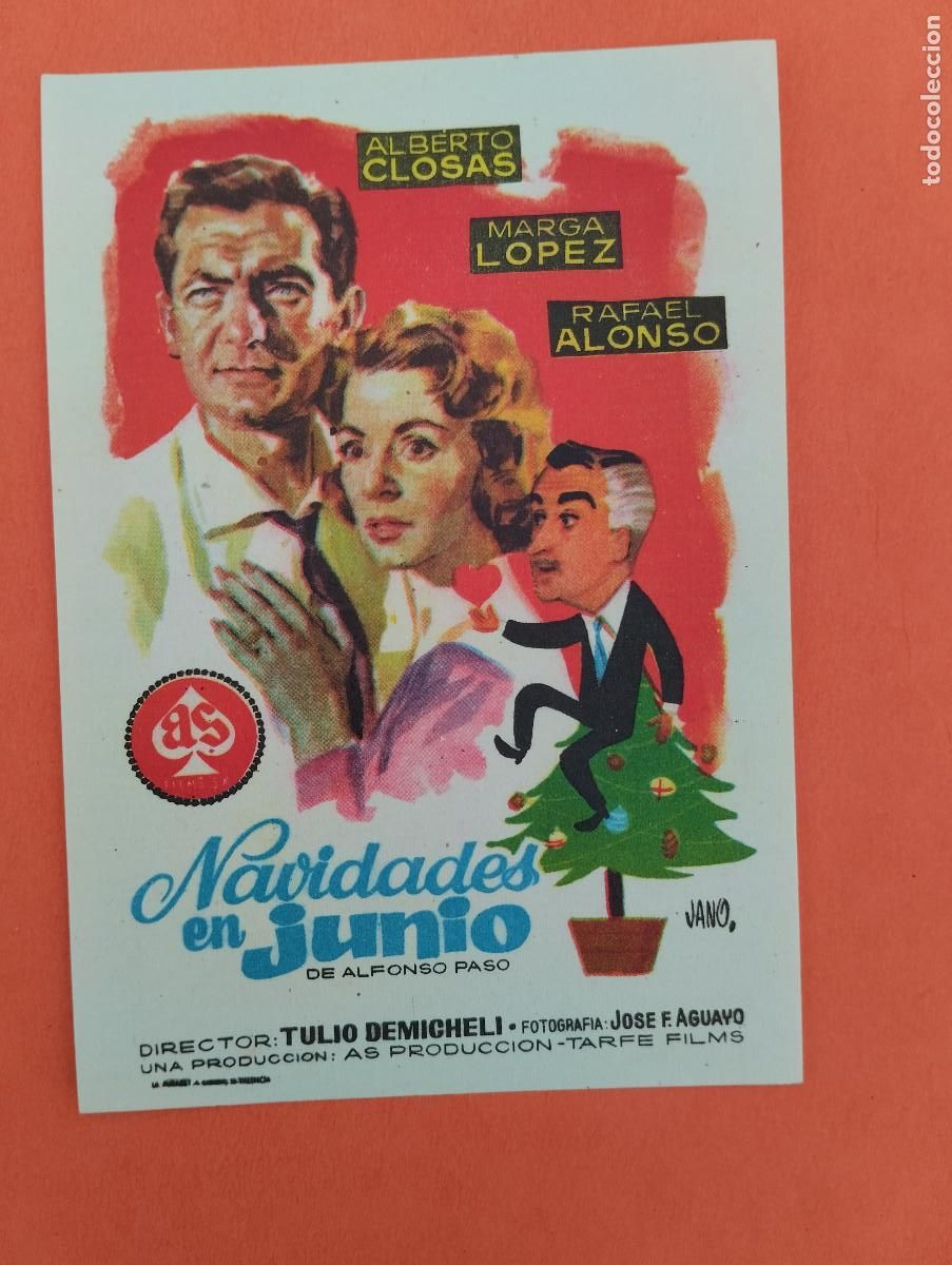Cine: PROGRAMA CINE. NAVIDADES EN JUNIO. REVERSO EN BLANCO. - Foto 1