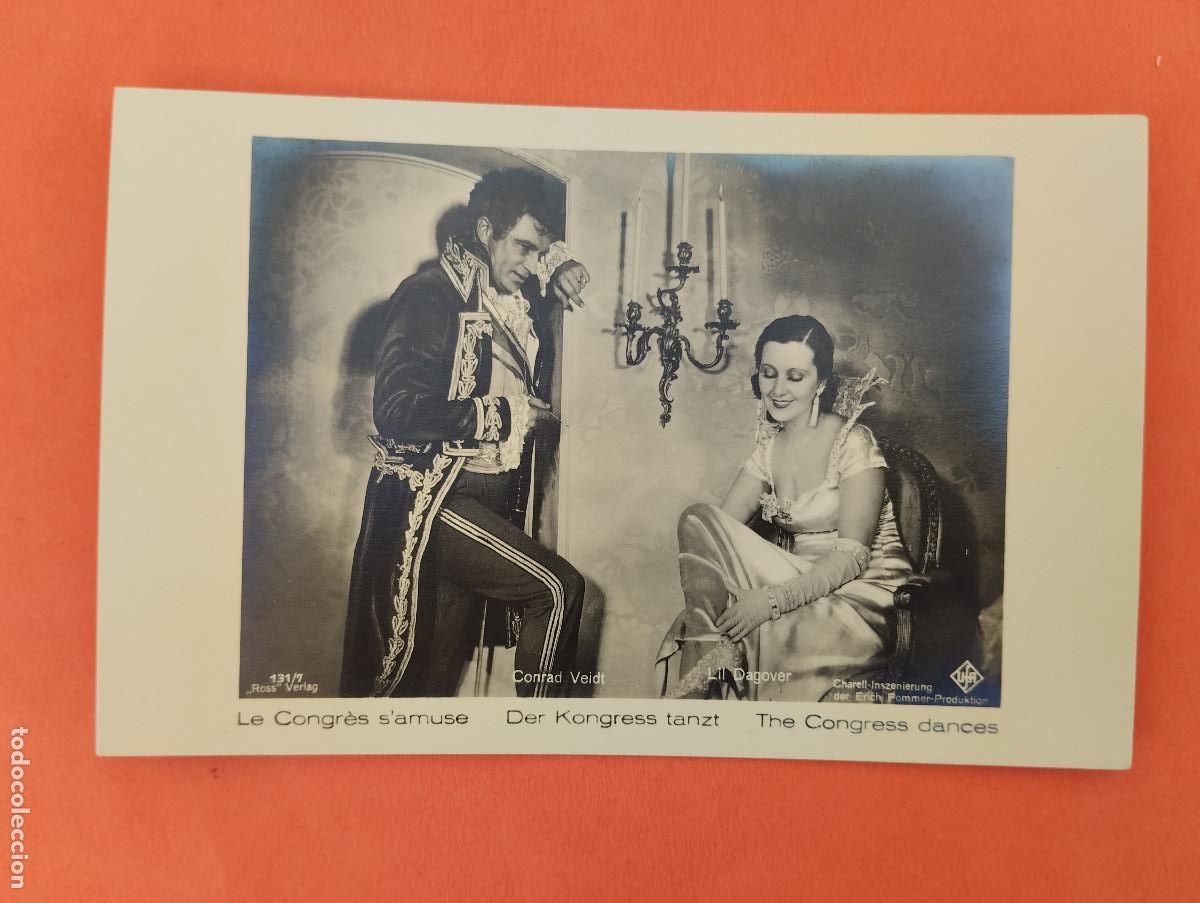 Cine: PROGRAMA CINE. TARJETA POSTAL. THE CONGRESS DANCES.. - Foto 1