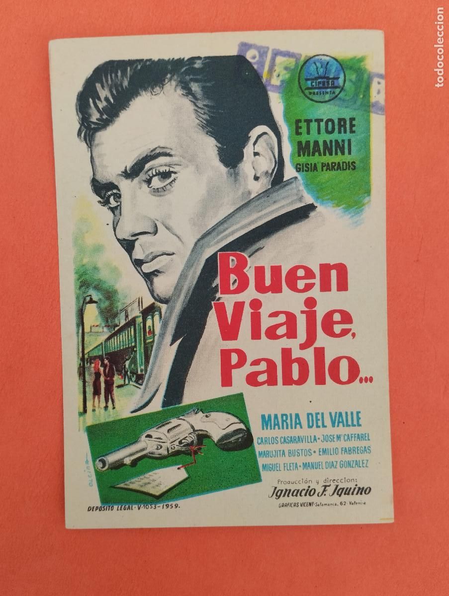 Cinema: PROGRAMA CINE. BUEN VIAJE PABLO. REVERSO EN BLANCO.