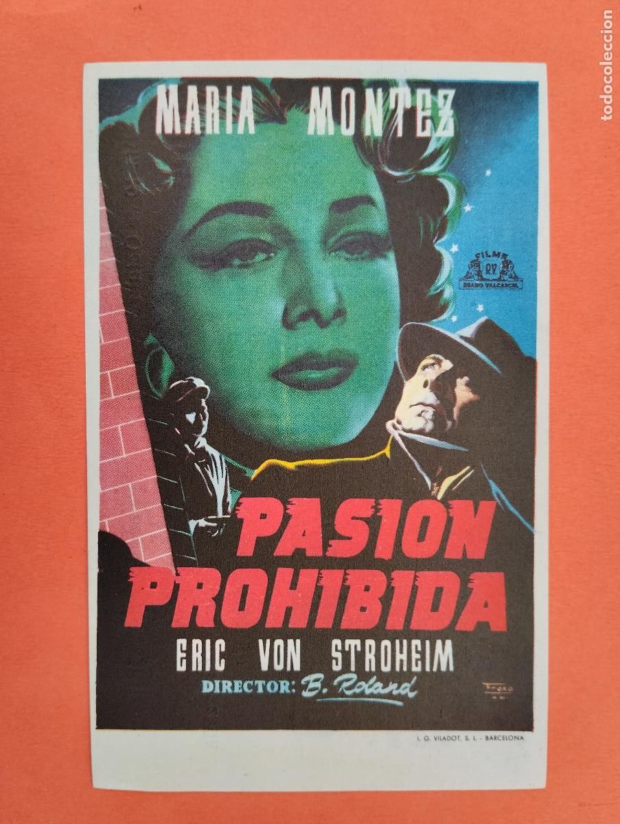 Cine: PROGRAMA CINE. PASION PROHIBIDA. CINE MARIN. TERUEL.. - Foto 1