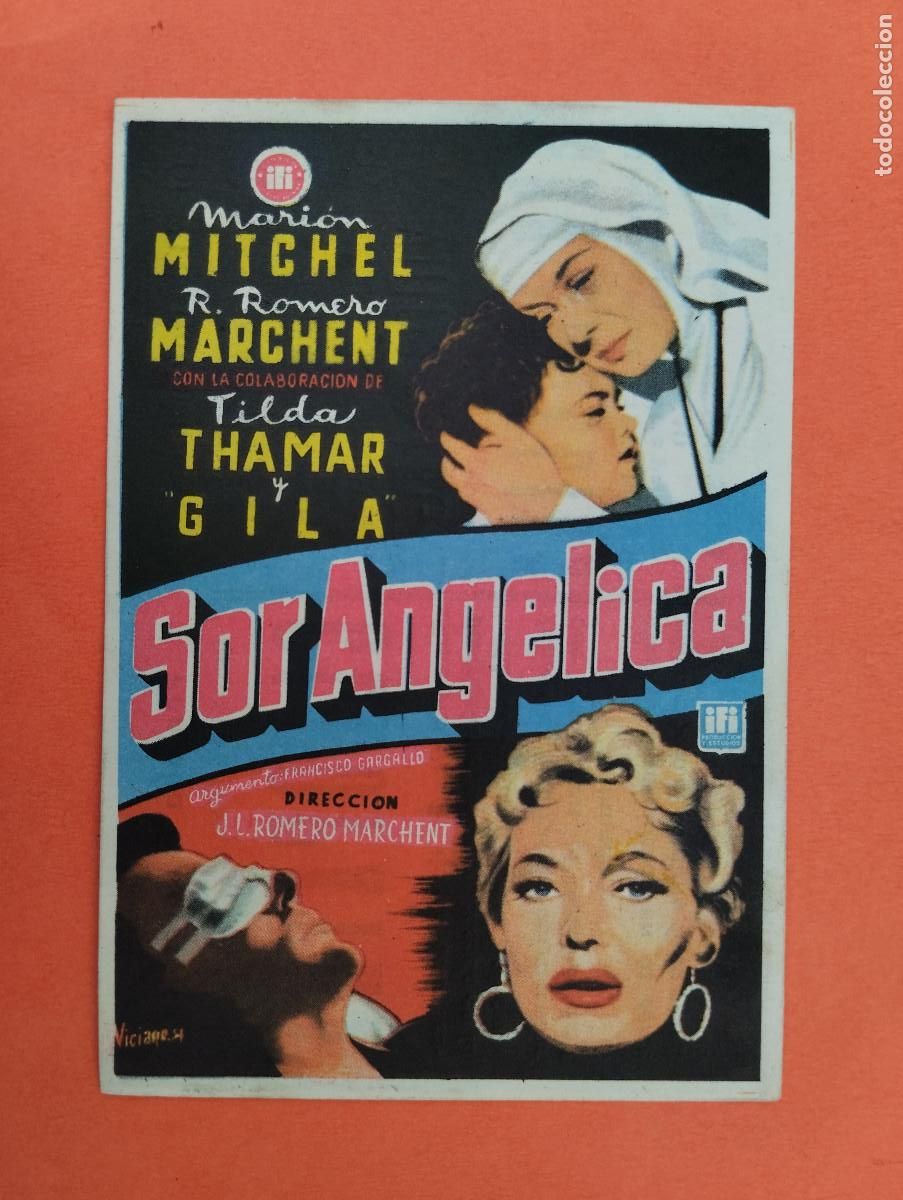 Cine: PROGRAMA CINE. SOR ANGELICA. CINE MARIN. TERUEL.. - Foto 1