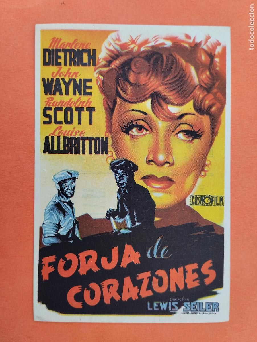 Cine: PROGRAMA CINE. FORJA DE CORAZONES. CINE MARIN. TERUEL..