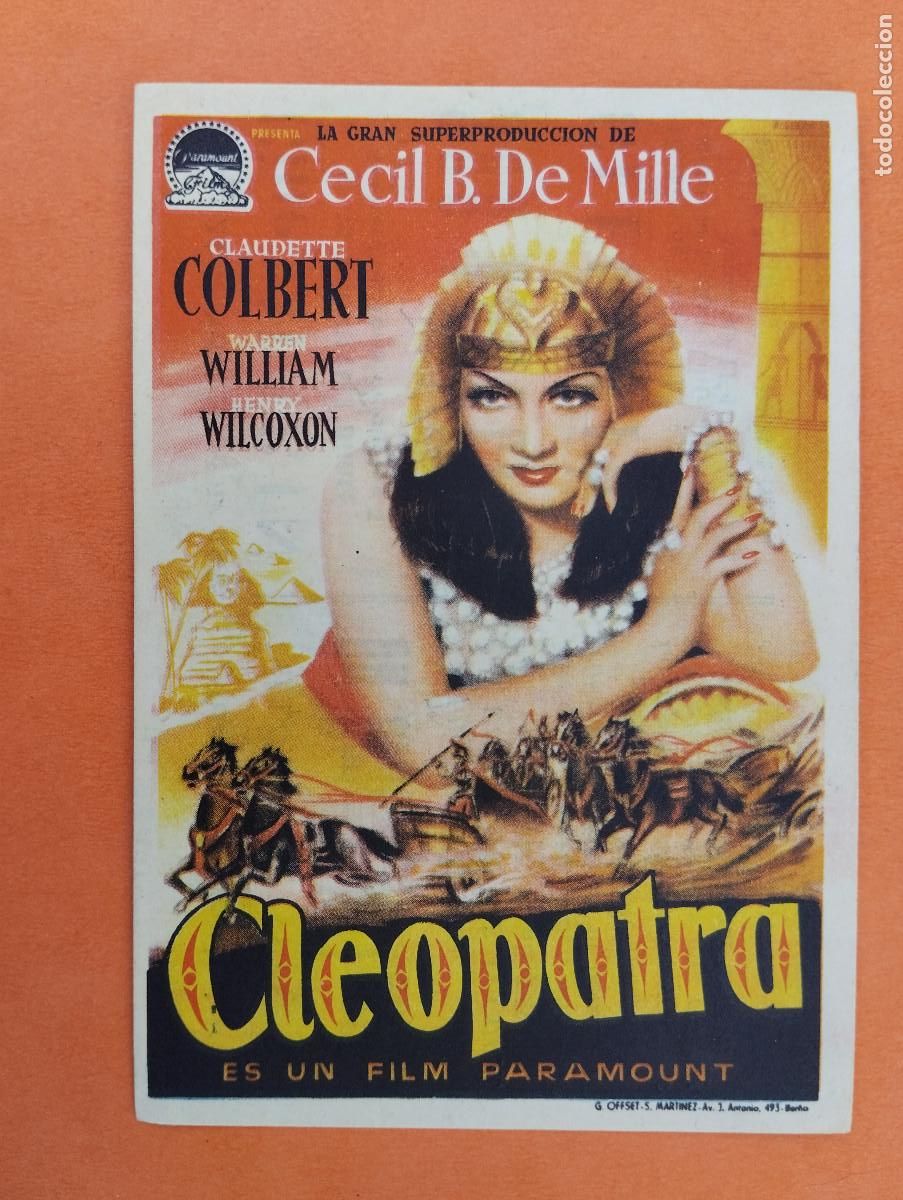 Cine: PROGRAMA CINE. CLEOPATRA. CINE MARIN. TERUEL..
