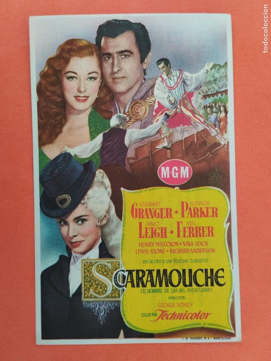 Cine: PROGRAMA CINE. ESCARAMOUCHE. CINE MARIN. TERUEL..