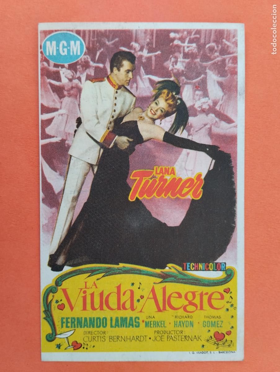 Cine: PROGRAMA CINE. LA VIUDA ALEGRE. CINE MARIN. TERUEL..