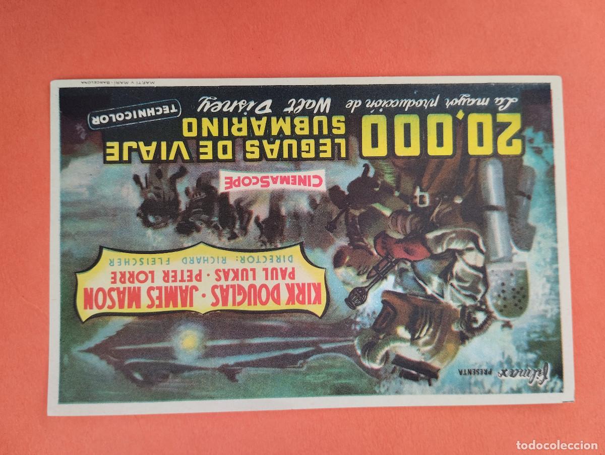 Cine: PROGRAMA CINE. 20.000 LEGUAS DE VIAJE SUBMARINO. CINE PALAFOX ZARAGOZA.
