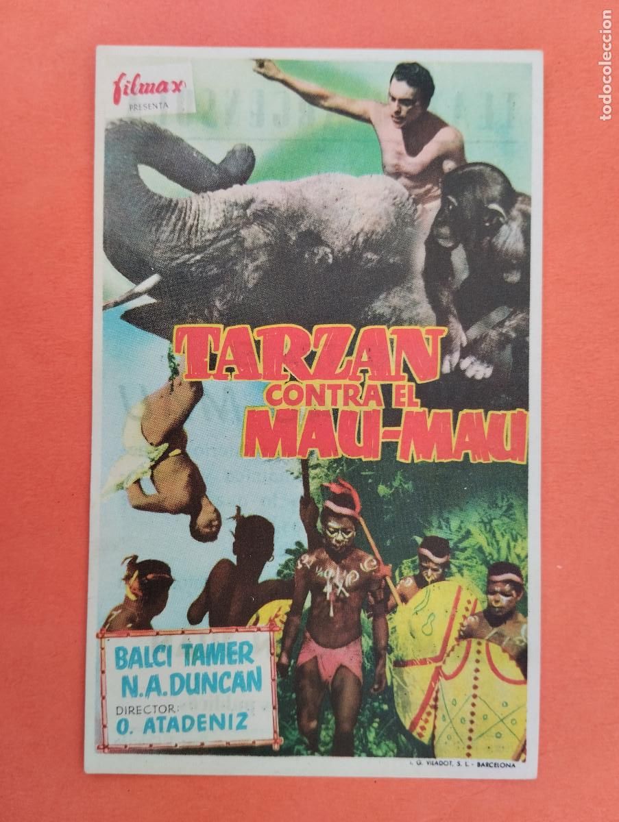 Cine: PROGRAMA CINE. TARZAN CONTRA MAU-MAU. TEATRO ARGENSOLA ZARAGOZA.