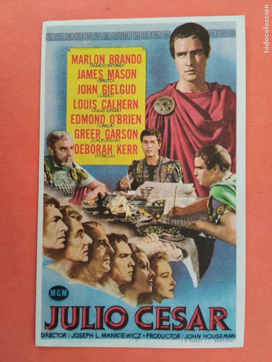 Cine: PROGRAMA CINE. JULIO CESAR. CINE MARIN. TERUEL.. - Foto 1