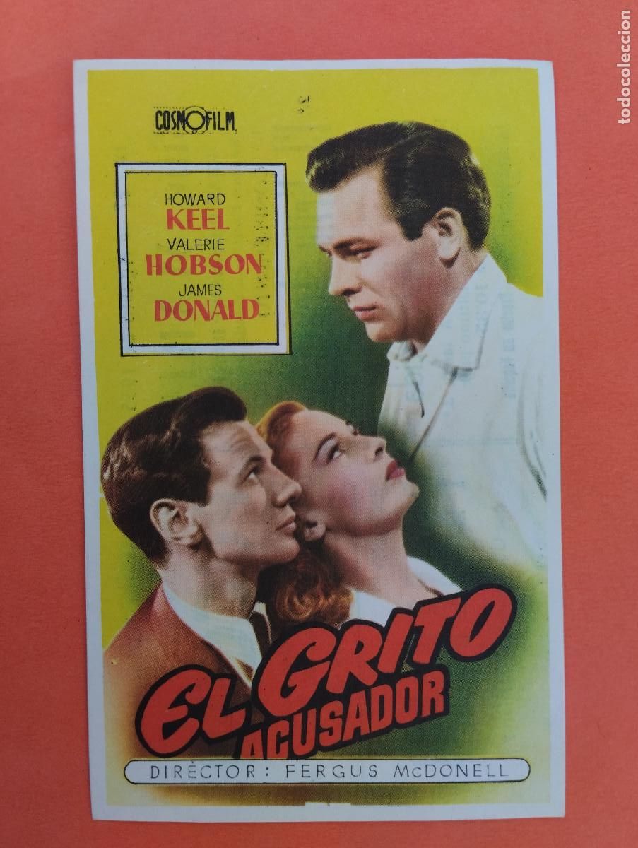 Cine: PROGRAMA CINE. EL GRITO ACUSADOR. CINE MARIN. TERUEL.. - Foto 1