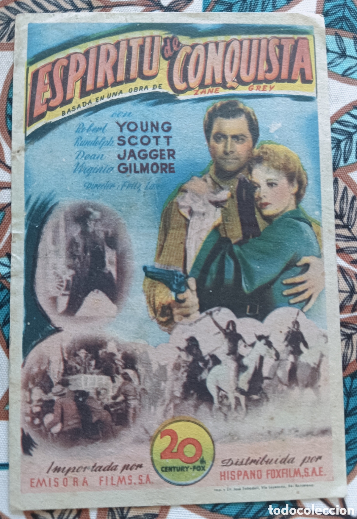 Cine: ESP&Iacute;RITU DE CONQUISTA - CON PUBLICIDAD - ROBERT YOUNG, RANDOLPH SCOTT