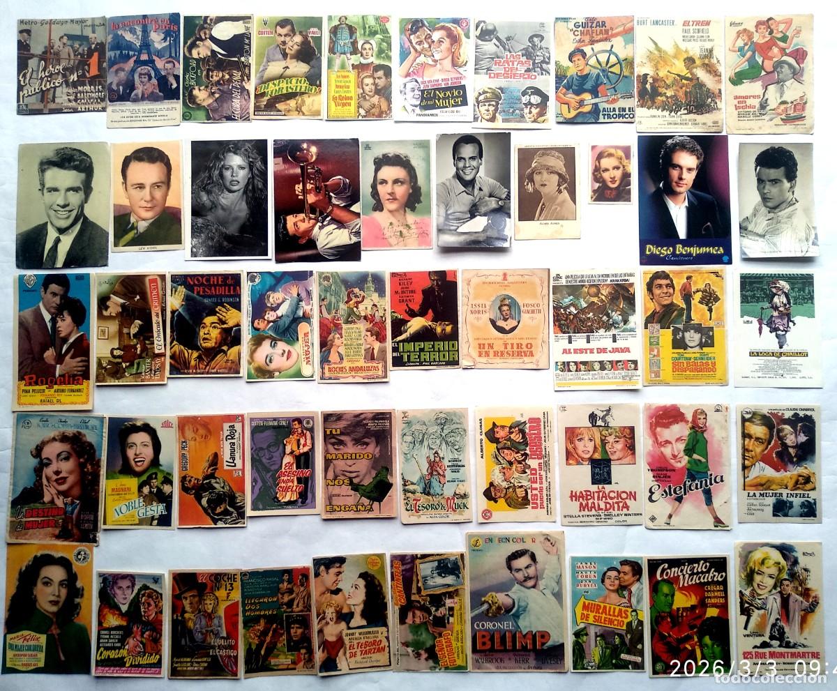 Cine: 50 PROGRAMAS VARIADOS, LOTE N&ordm; 275. ( 8 CON EL DORSO IMPRESO).